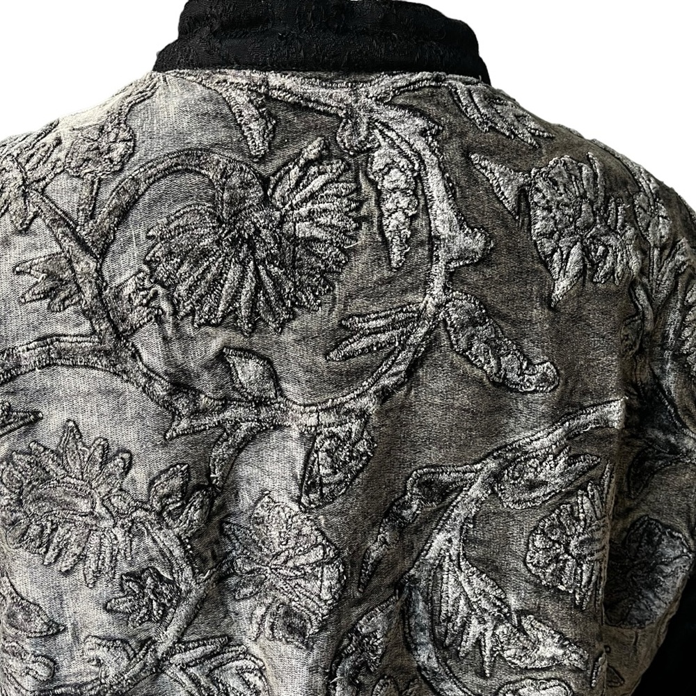 Flashback Deadstock Velvet and Tapestry Mixed Media Patchwork Jacket, Sz L - Picture 8 of 15